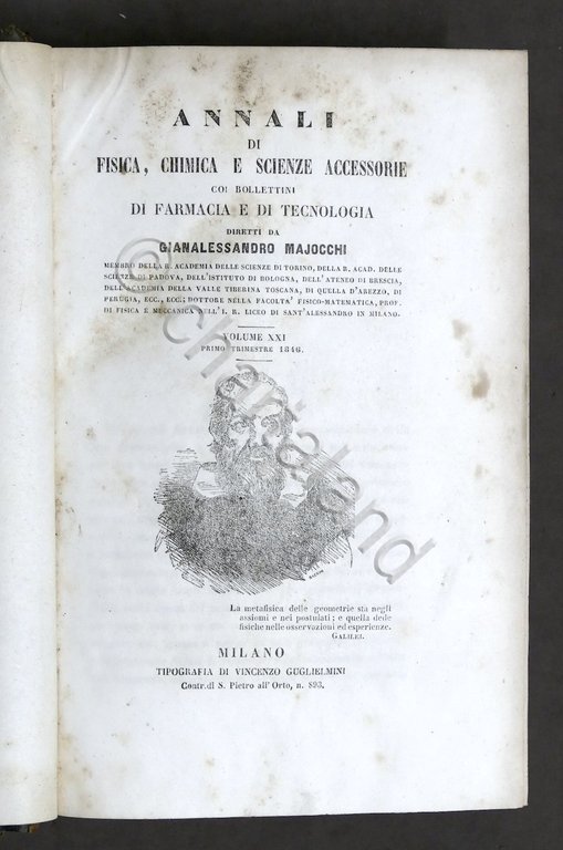 G. Majocchi - Annali di fisica chimica e scienze accessorie …