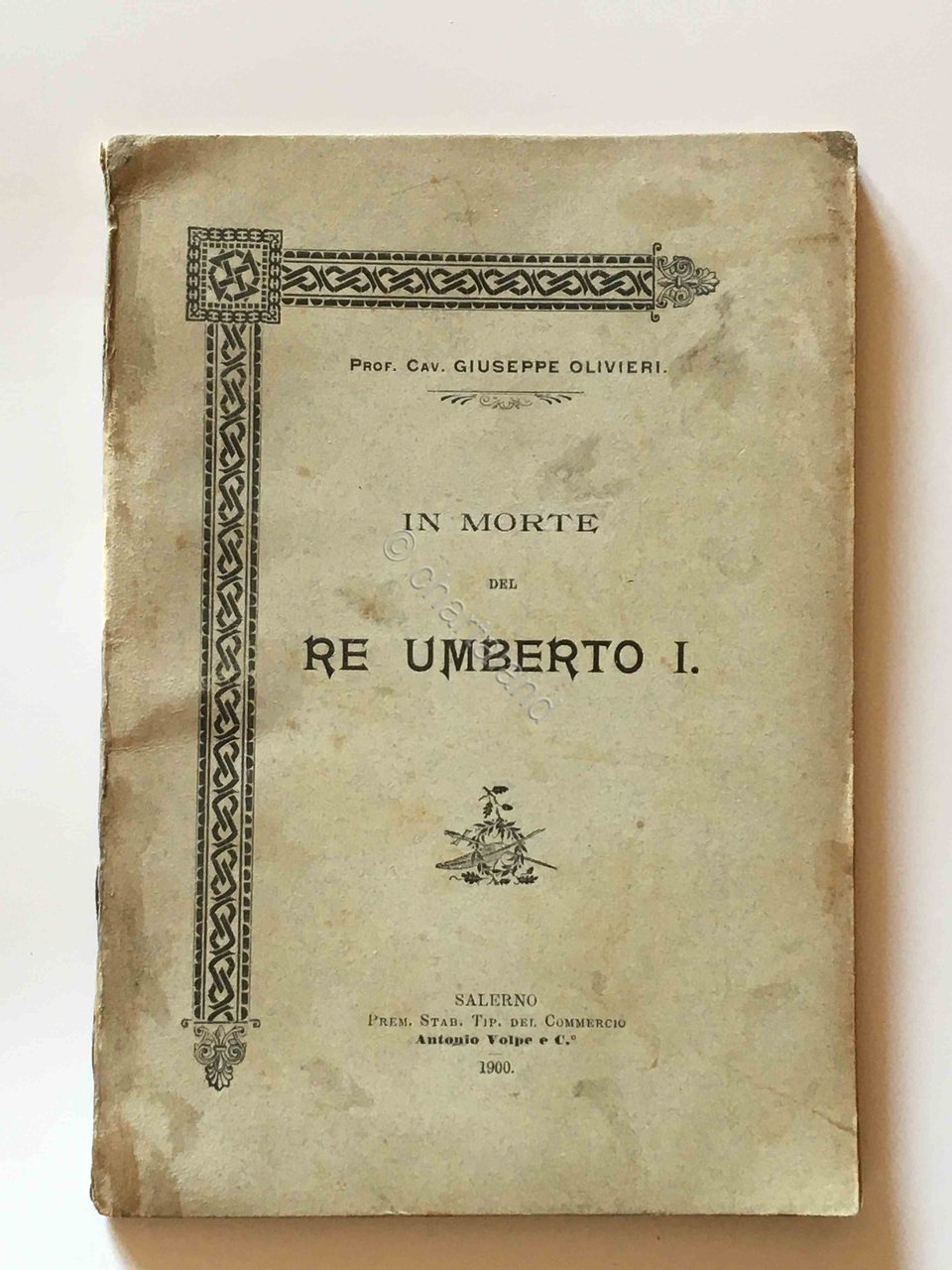 G. Olivieri - In morte del Re Umberto I - …