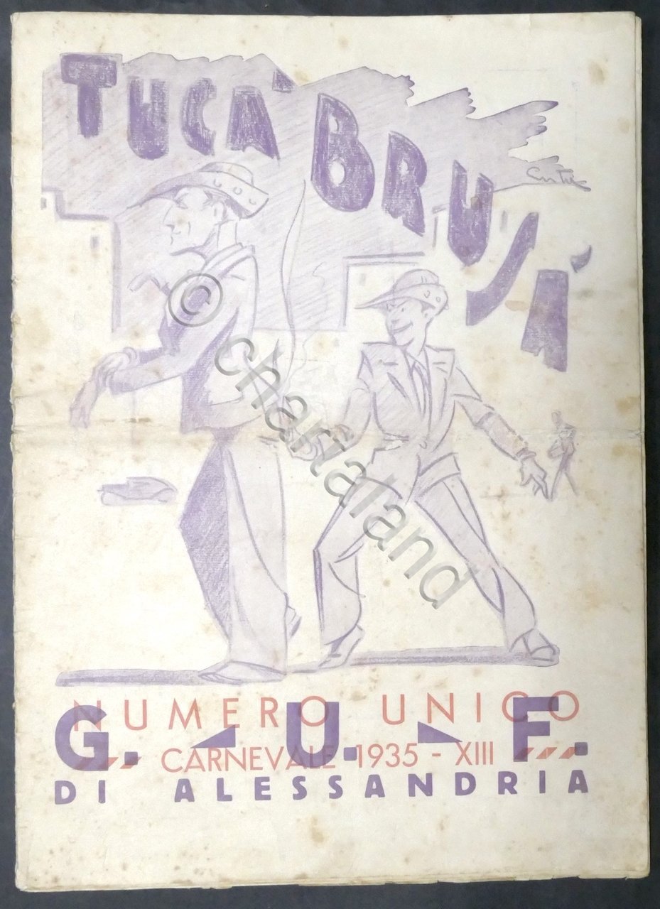 G.U.F. di Alessandria - Carnevale 19235 - Tucà Brusà - … | Immagine principale