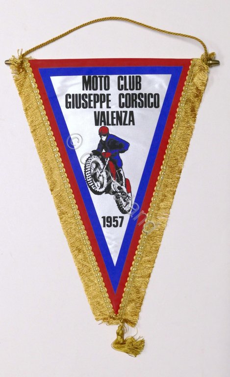 Gagliardetto vintage - Moto Club Giuseppe Corsico - Valenza 1957 | Immagine Gallery 1