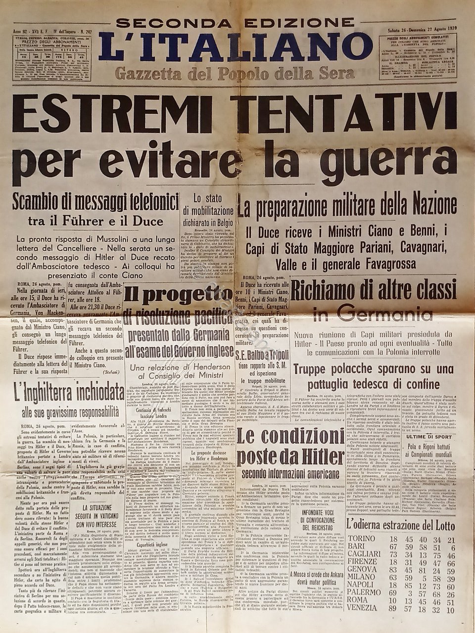 Gazzetta del Popolo della Sera - L'Italiano N. 202 - …
