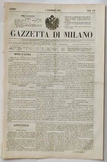 Gazzetta di Milano - N° 119 - Lunedì - 4 …
