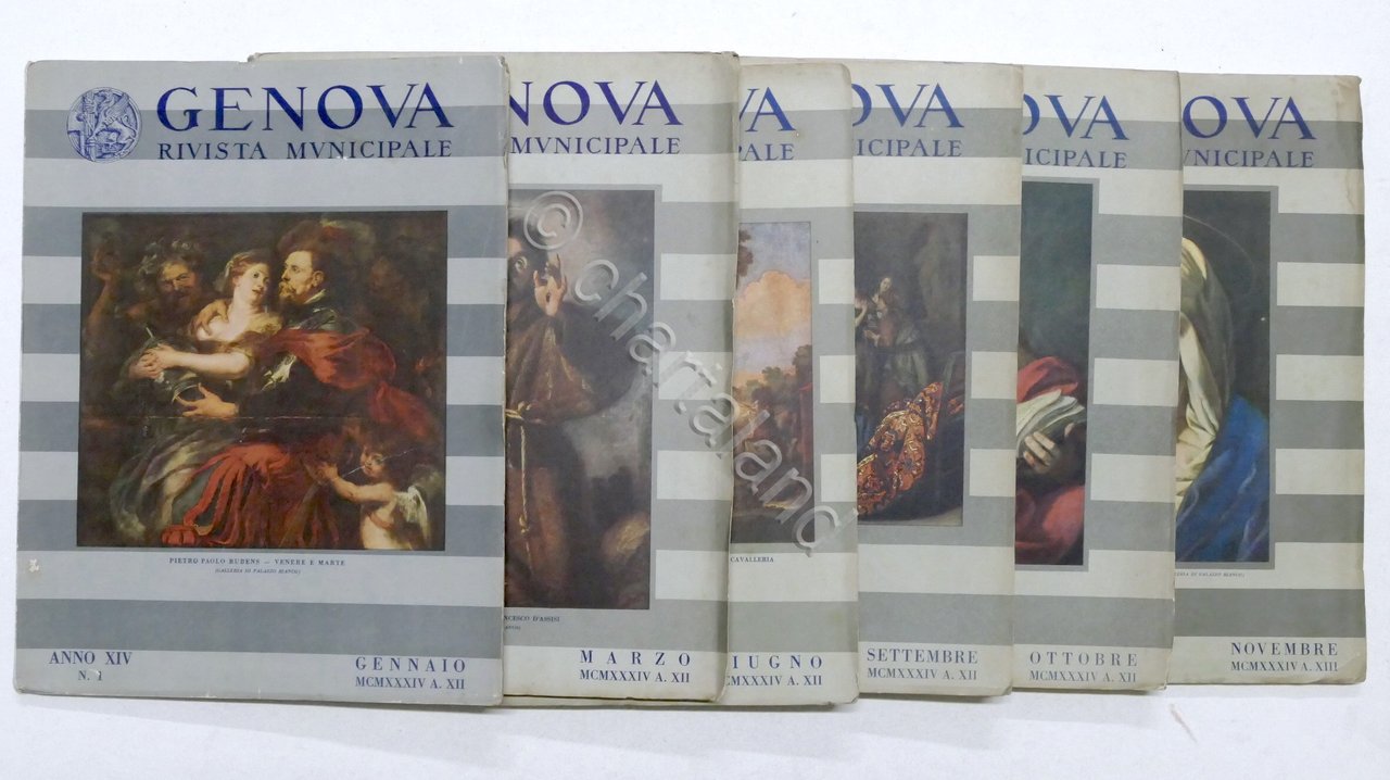 Genova Rivista Municipale - Lotto 6 fascicoli - 1934