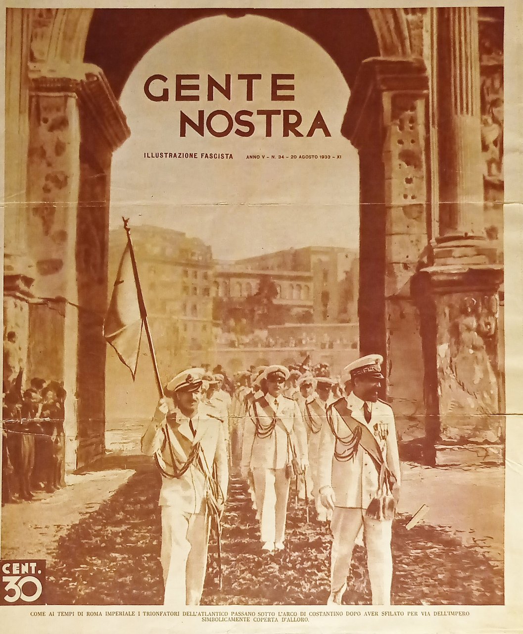 Gente Nostra - Illustrazione Fascista - N. 34 - 20 …