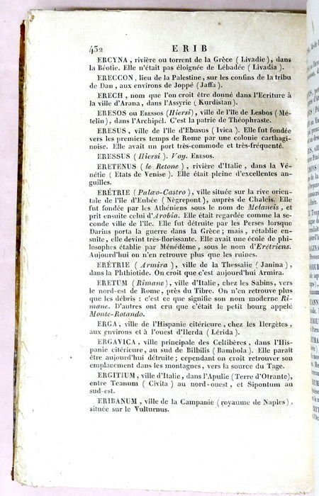 Geografia - Dictionnaire Universel Abrègè de Geographie Ancienne Comparèe - … | Immagine Gallery 6