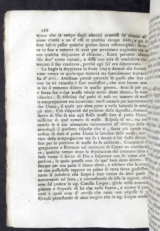 Giaccone - Vita del venerabile servo di Dio Giambatista Trona …