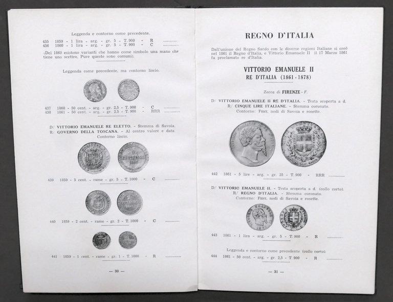 Gino Frisione - Monete Italiane Regno Sardegna , d'Italia, Rep. …