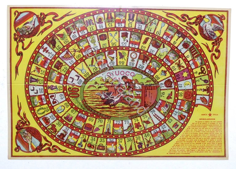 Gioco dell'oca - Marca Stella - Giuoco dell'Oca - anni …