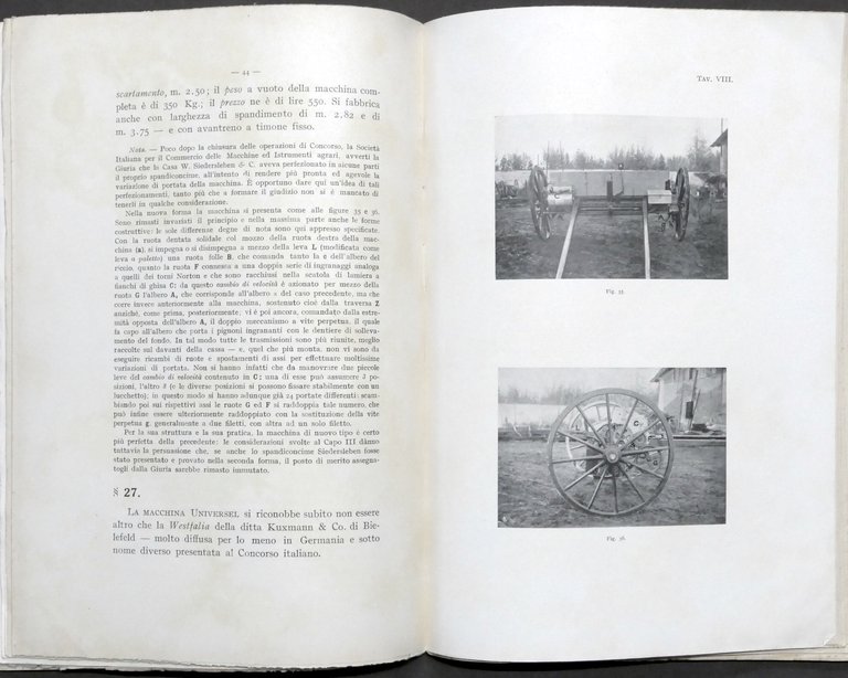 Giordano - Studio critico e ricerche sperimentali su macchine spandiconcime …