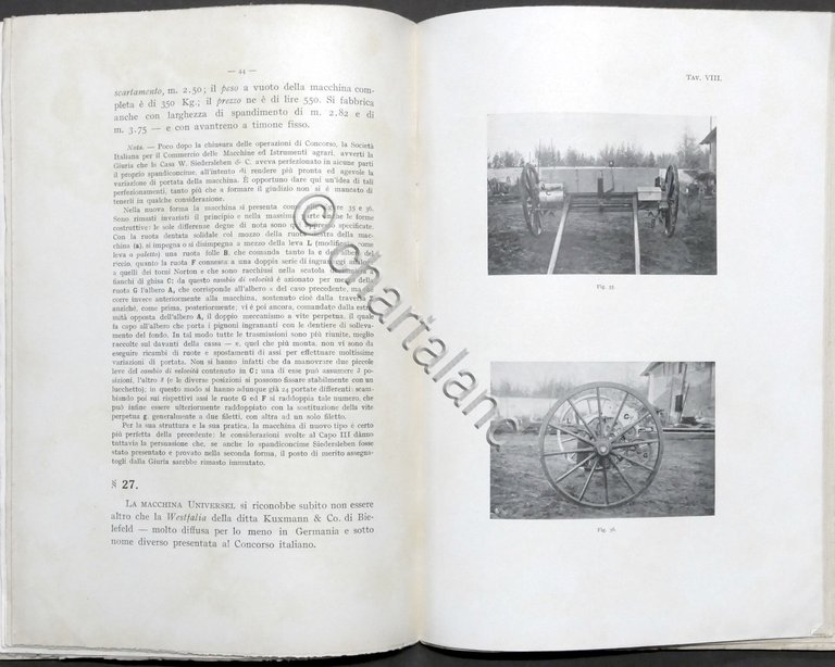 Giordano - Studio critico e ricerche sperimentali su macchine spandiconcime …