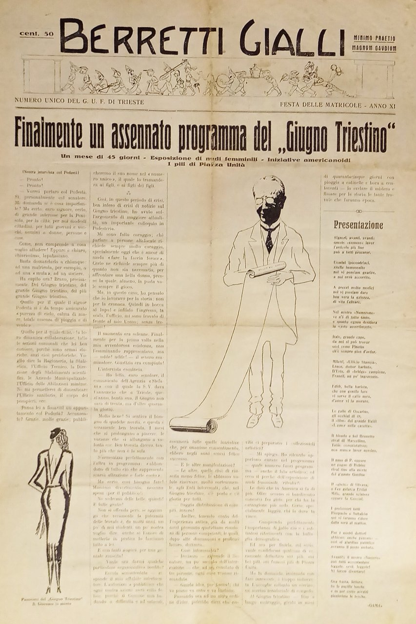 Giornale - Berretti Gialli - Numero Unico del G.U.F. di … | Immagine principale