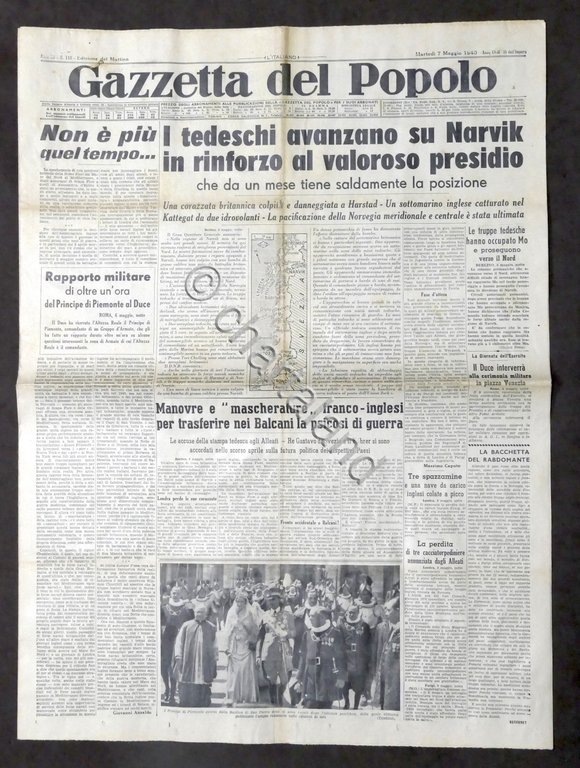 Giornale - Gazzetta del Popolo N. 110 - I tedeschi …