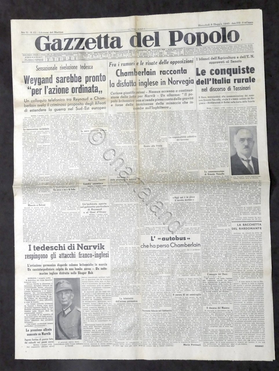 Giornale - Gazzetta del Popolo N. 111 - Le conquiste …