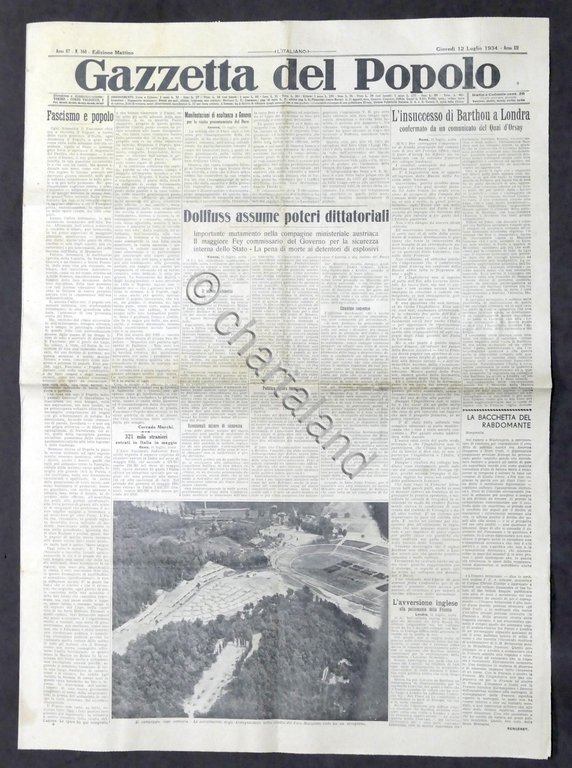 Giornale - Gazzetta del Popolo N. 164 - L'insuccesso di …