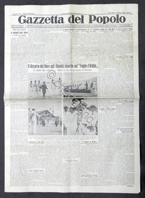 Giornale - Gazzetta del Popolo N. 193 Mer. Discorso del …