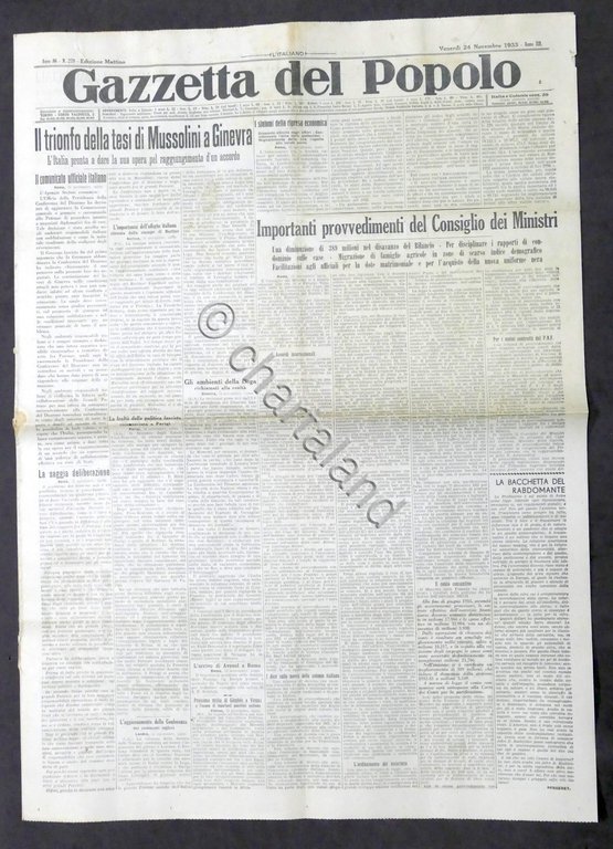 Giornale - Gazzetta del Popolo N. 279 - Trionfo tesi …