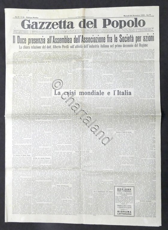 Giornale - Gazzetta del Popolo N. 284 - La crisi …