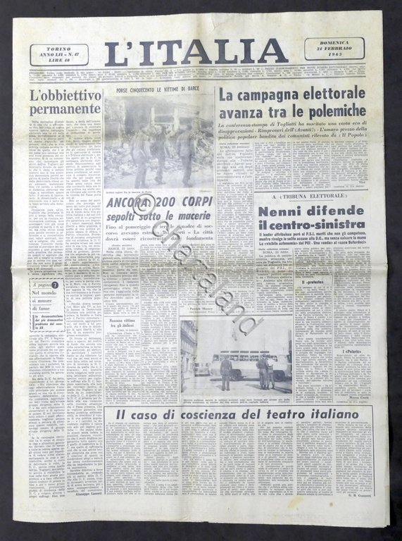 Giornale - L'Italia N. 47 - Ancora 200 Corpi sepolti …