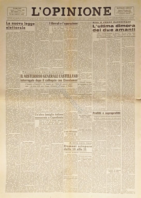 Giornale - L'Opinione N. 164 - 1945 Bill e Pedro … | Immagine Gallery 2