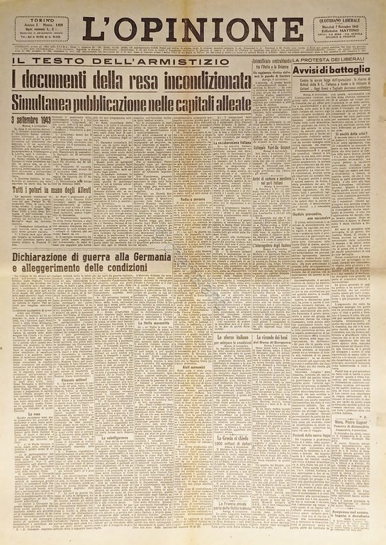 Giornale - L'Opinione N. 165 - 1945 I documenti della … | Immagine Gallery 2