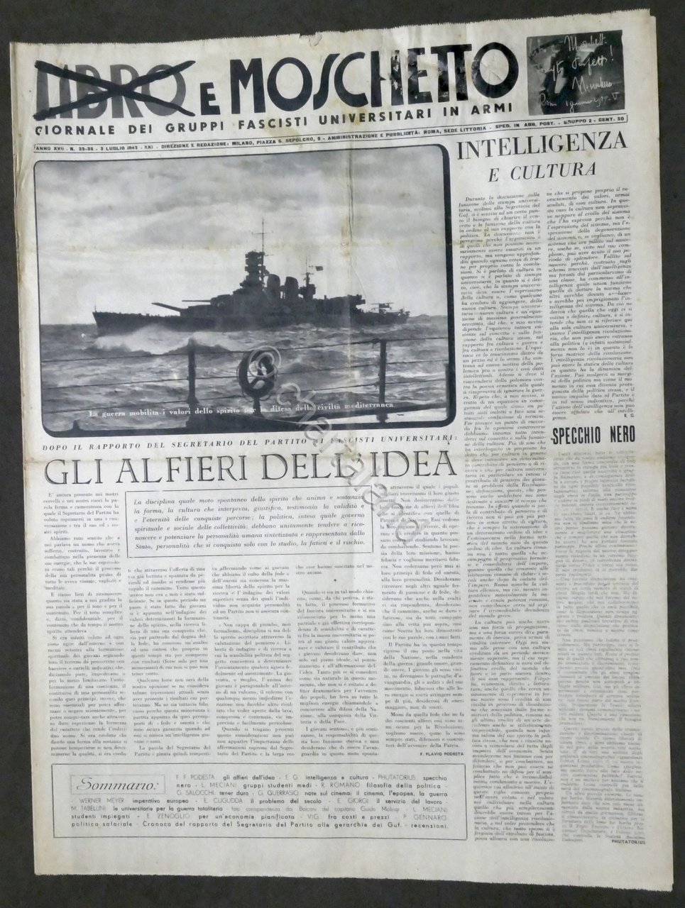 Giornale - Libro e Moschetto - Anno XVII N. 35-36 …