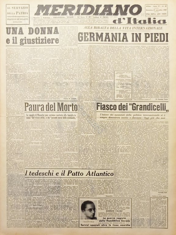 Giornale - Meridiano d'italia N. 45 - Germania in piedi … | Immagine Gallery 2