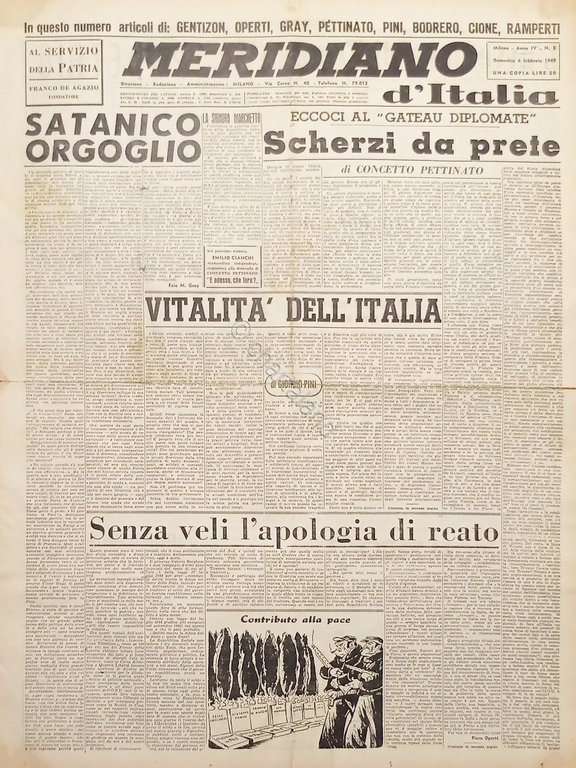 Giornale - Meridiano d'italia N. 5 - Scherzi da prete … | Immagine Gallery 2