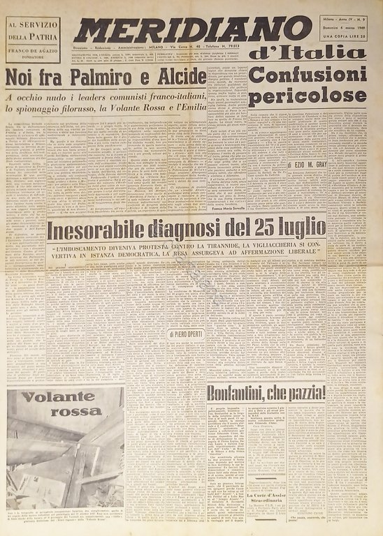 Giornale - Meridiano d'italia N. 9 - 1949 Noi fra … | Immagine Gallery 2