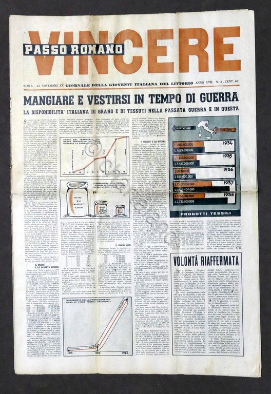 Giornale - WWII - Passo Romano Vincere N. 3 - …