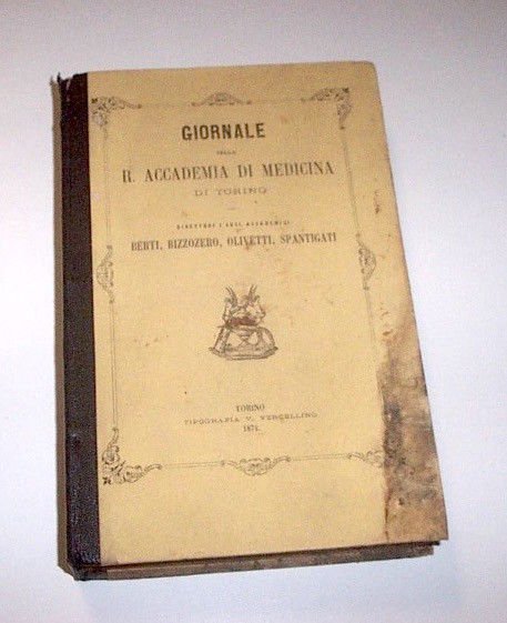 Giornale Accademia Medicina Torino Berti Bizzozero Olivetti Spantigati 1874 1° | Immagine principale