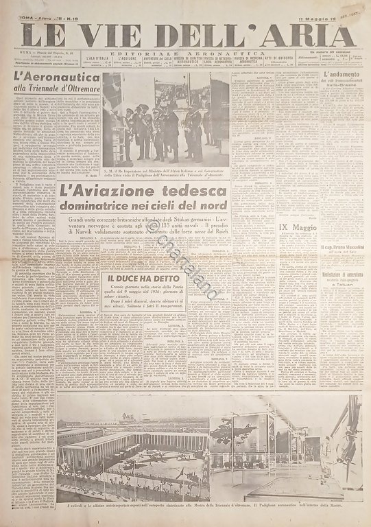 Giornale Aeronautica - Le Vie dell'Aria N. 19 L'aviazione tedesca …