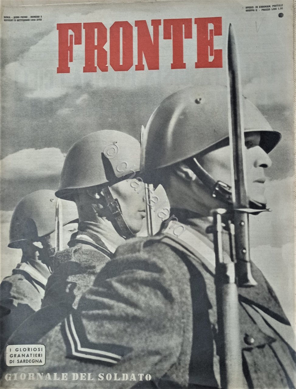 Giornale del Soldato - Fronte N. 2 - 12 Settembre …