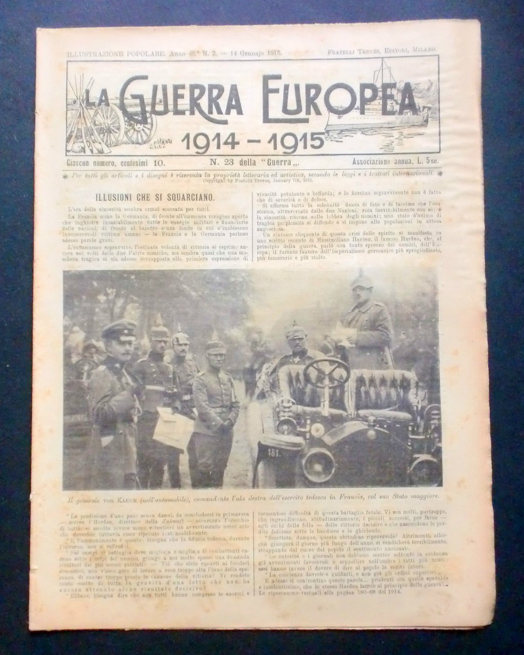 Giornale delle Famiglie - L'Illustrazione Popolare - Guerra Europea N° … | Immagine principale