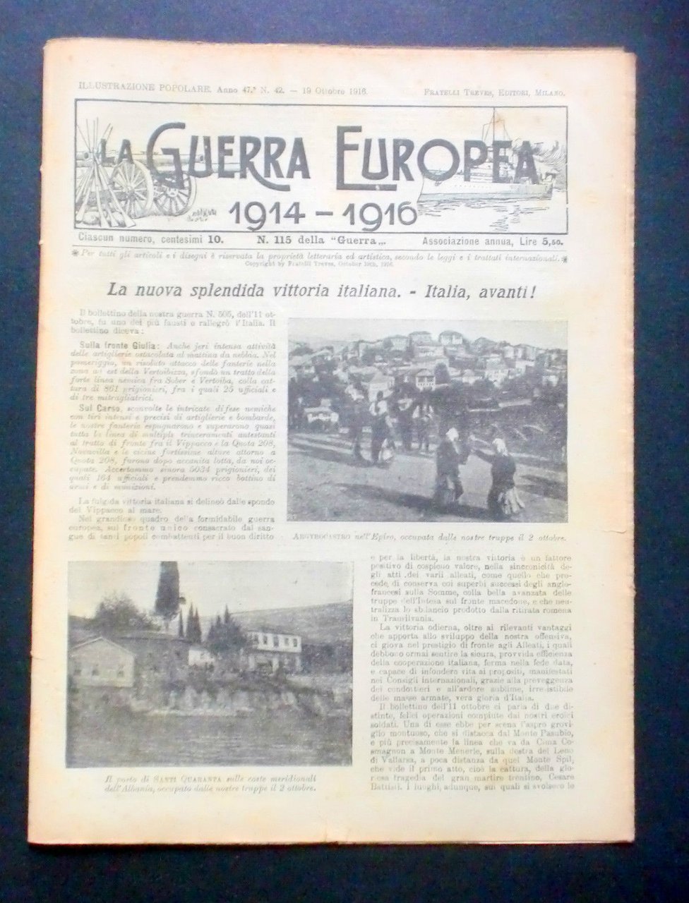 Giornale delle Famiglie - L'Illustrazione Popolare - Guerra Europea N° … | Immagine principale
