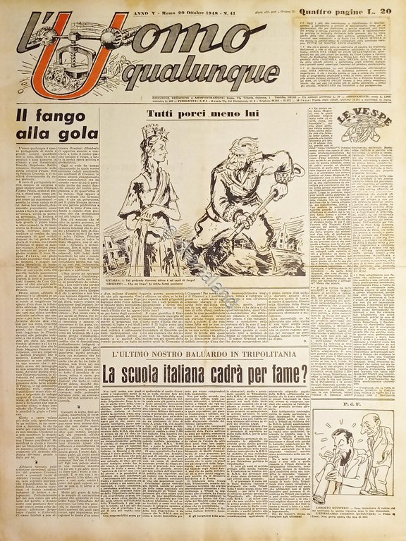 Giornale di G. Giannini - L'Uomo qualunque N. 41 - …