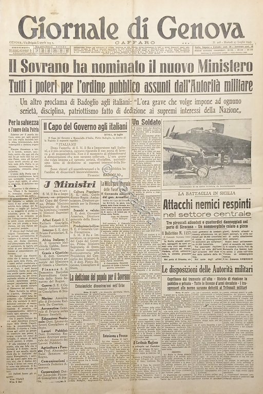 Giornale di Genova - Caffaro N. 208 - Sovrano ha …