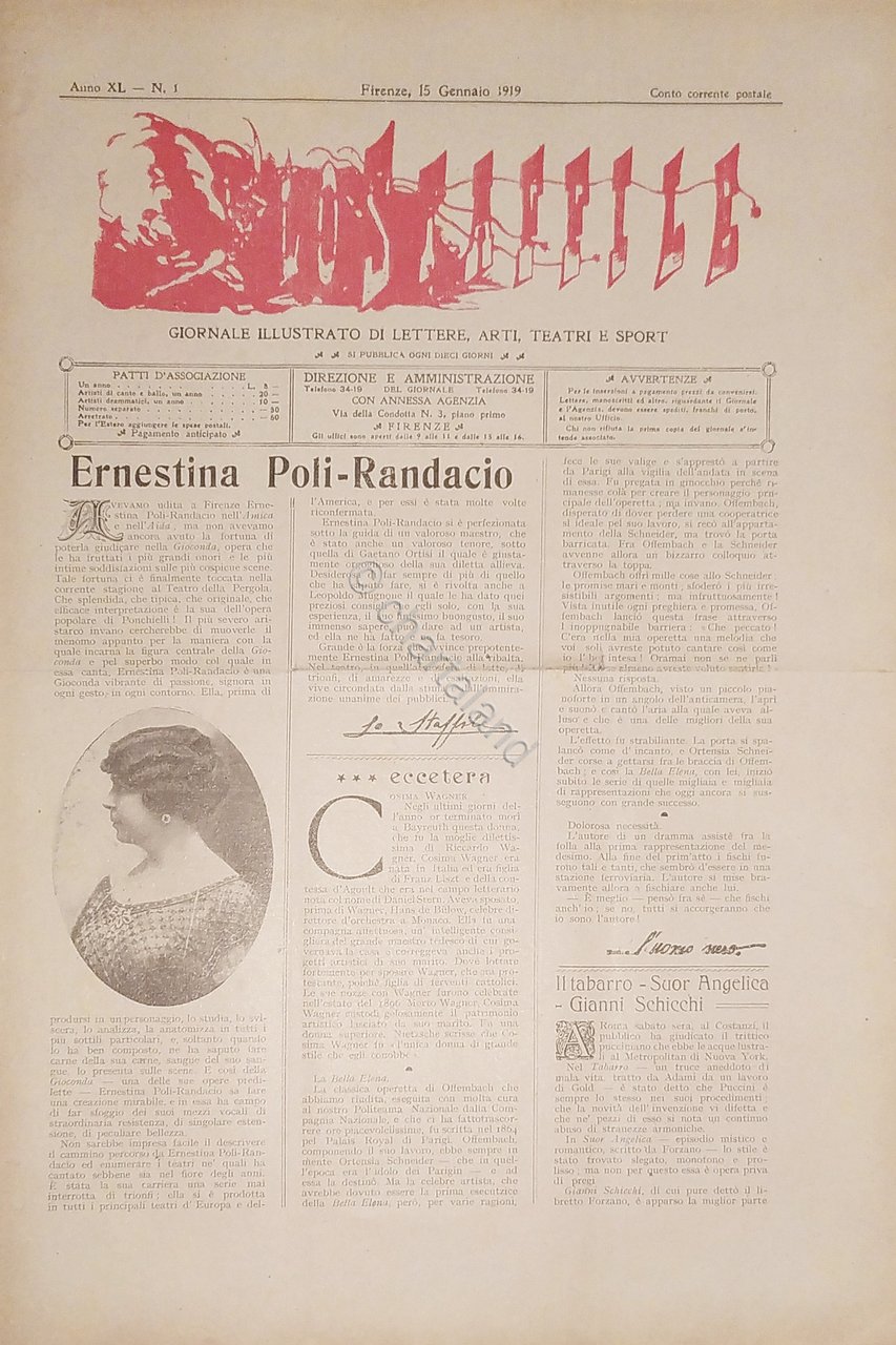 Giornale di Teatri Lettere e Arti - Lo Staffile N.1 …