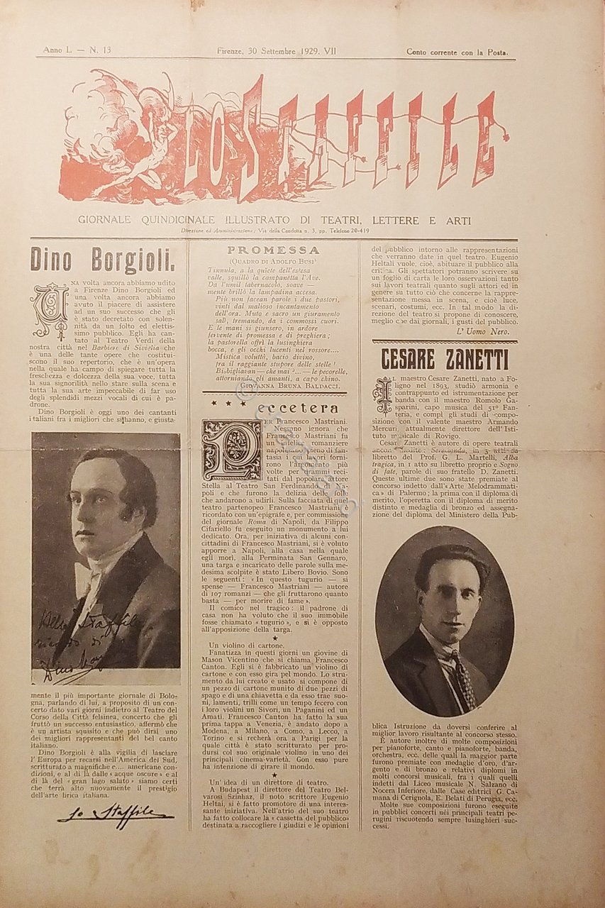 Giornale di Teatri Lettere e Arti - Lo Staffile N. …