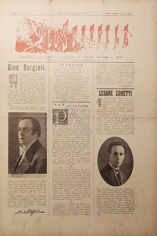 Giornale di Teatri Lettere e Arti - Lo Staffile N. …