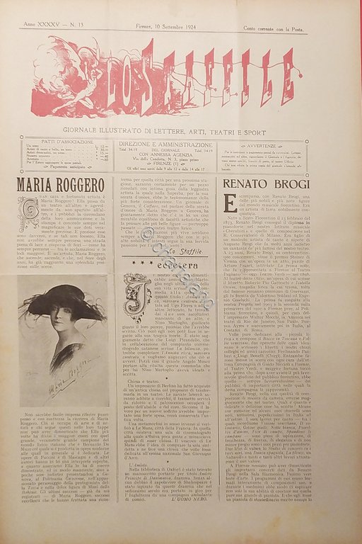 Giornale di Teatri Lettere e Arti - Lo Staffile N. …