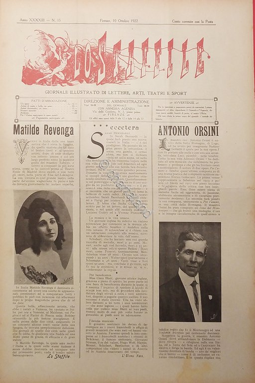 Giornale di Teatri Lettere e Arti - Lo Staffile N. …