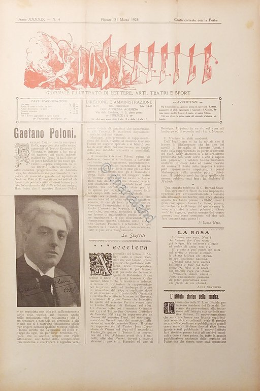 Giornale di Teatri Lettere e Arti - Lo Staffile N. …
