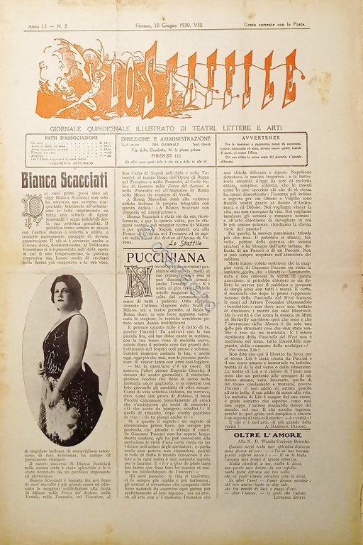 Giornale di Teatri Lettere e Arti - Lo Staffile N. …