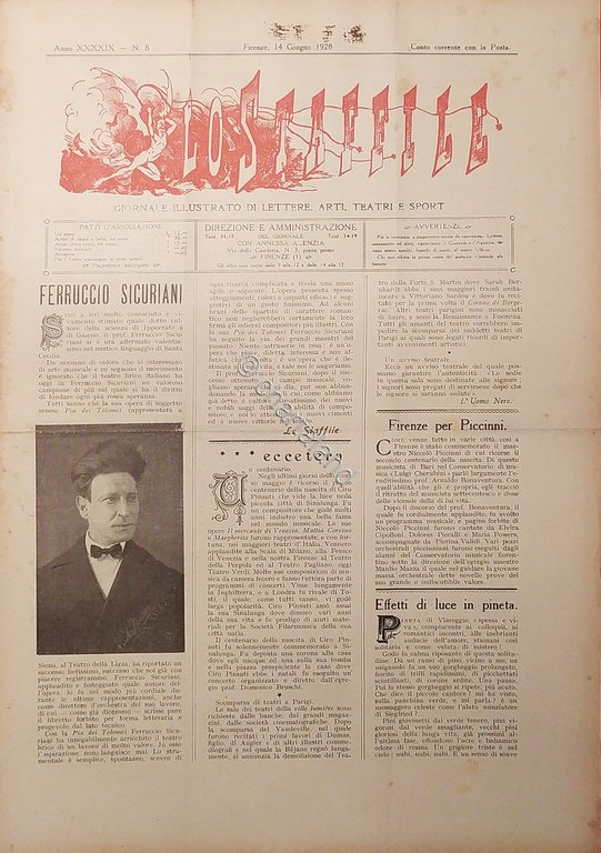 Giornale di Teatri Lettere e Arti - Lo Staffile N. …