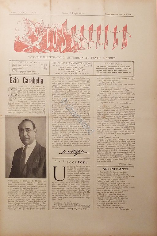 Giornale di Teatri Lettere e Arti - Lo Staffile N. …