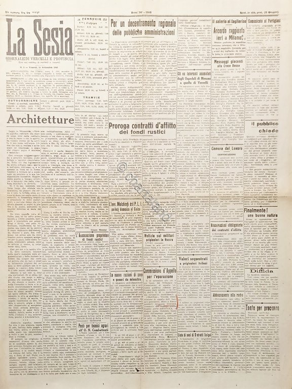 Giornale di Vercelli e Provincia - La Sesia N. 8 …