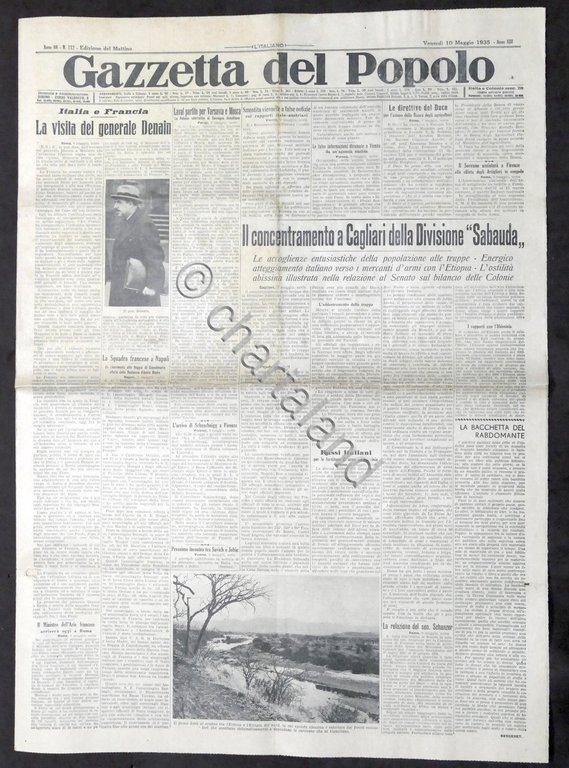 Giornale Gazzetta del Popolo N. 112 - La visita del …