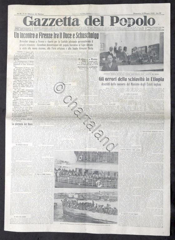 Giornale Gazzetta del Popolo N. 114 - Incontro tra il …