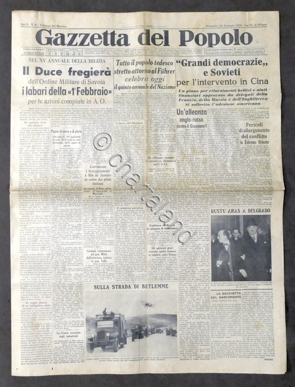 Giornale Gazzetta del Popolo N. 26 - Grandi democrazie e …