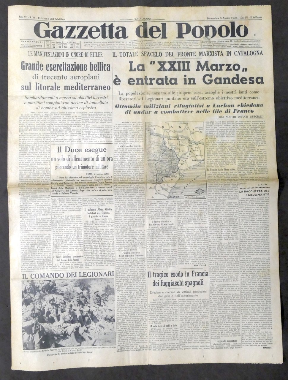 Giornale Gazzetta del Popolo N. 80 - La XXIII Marzo …